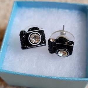 Betsey Johnson Camera Earrings